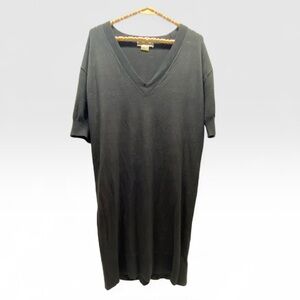 * Michael Kors medium women’s V-Neck Tee lightweight knit midi dress